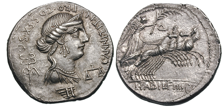 annia roman coin denarius